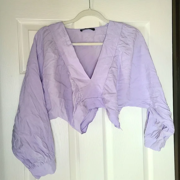 Zara long sleeve cropped top - Picture 3 of 6